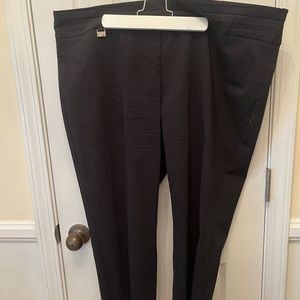 Wore once. Alfani 22W Black stretch slacks